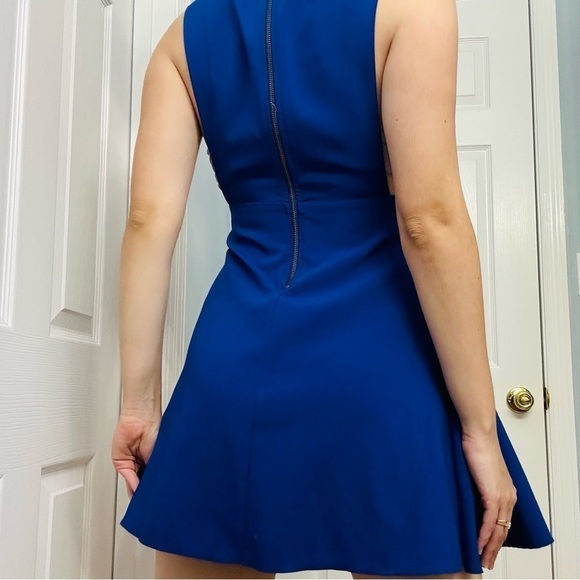 Revolve NBD Dress Mini Blue Cut Out Cocktail Party Graduation V-Neck Small - Picture 2 of 7